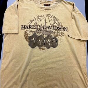 Smokey Mountain Harley Davidson T-shirt Size L  2004 Maryville Gatlinburg Worn
